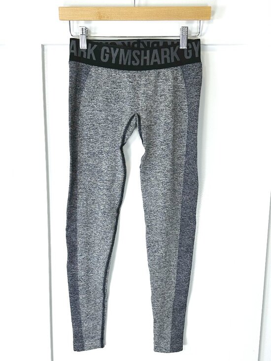 Gymshark Pants - Gymshark Flex Low-rise Seamless Leggings Charcoal Marl Size Small Glute Contour